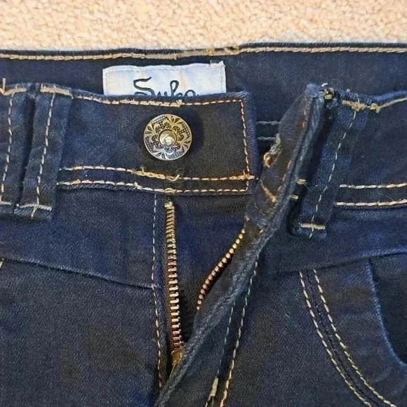 Suko Jeans Womens Size 28 Blue Denim Straight Leg Dark Wash Jeans - Picture 5 of 12